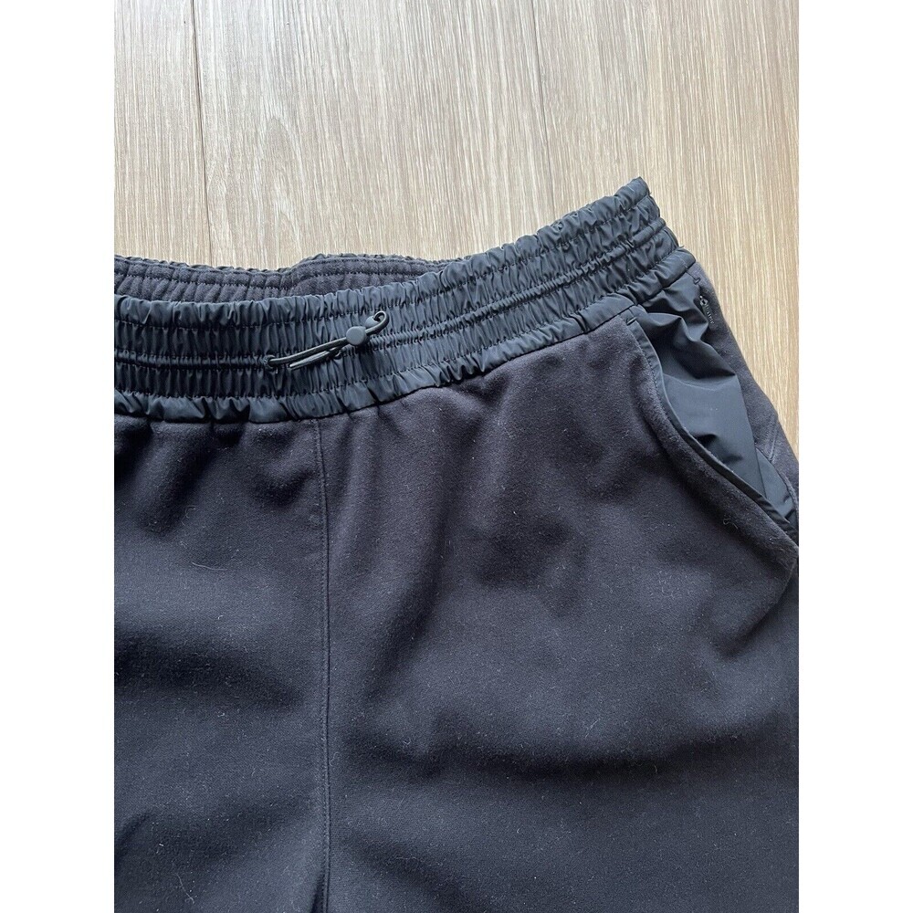 Athleta Pants Womens Size Large Black Wide Leg Crop Elastic Waist - Picture 4 of 7
